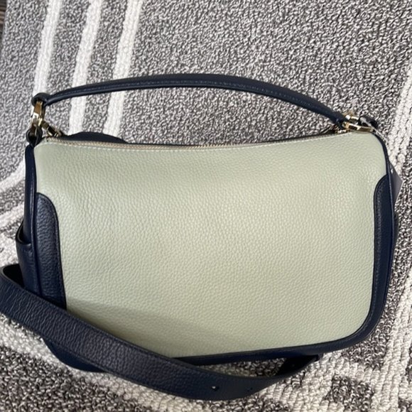 Kate Spade Pebbled Leather Crossbody Bag Light Pistachio Multi - Picture 15 of 16